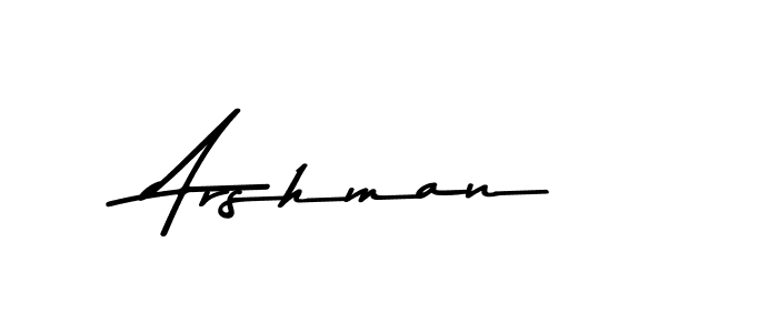 How to make Arshman name signature. Use Asem Kandis PERSONAL USE style for creating short signs online. This is the latest handwritten sign. Arshman signature style 9 images and pictures png