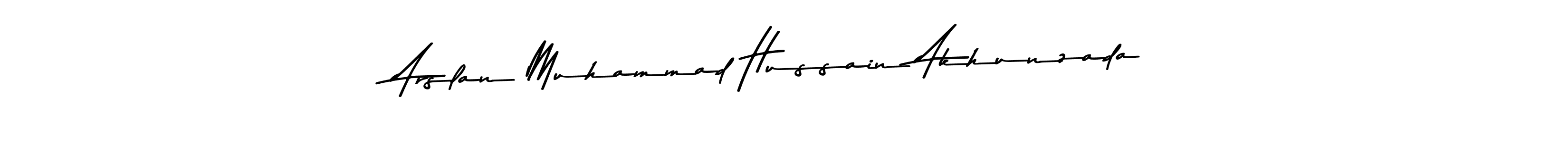 Make a beautiful signature design for name Arslan Muhammad Hussain Akhunzada. With this signature (Asem Kandis PERSONAL USE) style, you can create a handwritten signature for free. Arslan Muhammad Hussain Akhunzada signature style 9 images and pictures png