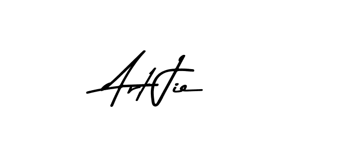 This is the best signature style for the Art Jie name. Also you like these signature font (Asem Kandis PERSONAL USE). Mix name signature. Art Jie signature style 9 images and pictures png