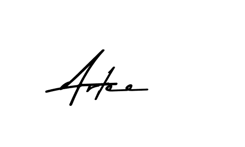 Make a beautiful signature design for name Artee. With this signature (Asem Kandis PERSONAL USE) style, you can create a handwritten signature for free. Artee signature style 9 images and pictures png