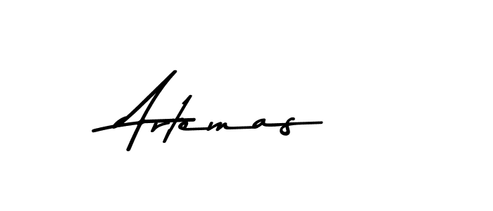 How to make Artemas name signature. Use Asem Kandis PERSONAL USE style for creating short signs online. This is the latest handwritten sign. Artemas signature style 9 images and pictures png