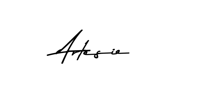 Create a beautiful signature design for name Artesie. With this signature (Asem Kandis PERSONAL USE) fonts, you can make a handwritten signature for free. Artesie signature style 9 images and pictures png