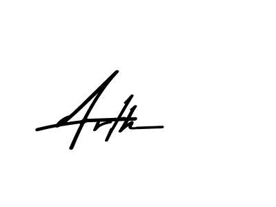 You should practise on your own different ways (Asem Kandis PERSONAL USE) to write your name (Arth) in signature. don't let someone else do it for you. Arth signature style 9 images and pictures png