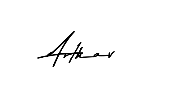 Use a signature maker to create a handwritten signature online. With this signature software, you can design (Asem Kandis PERSONAL USE) your own signature for name Arthav. Arthav signature style 9 images and pictures png