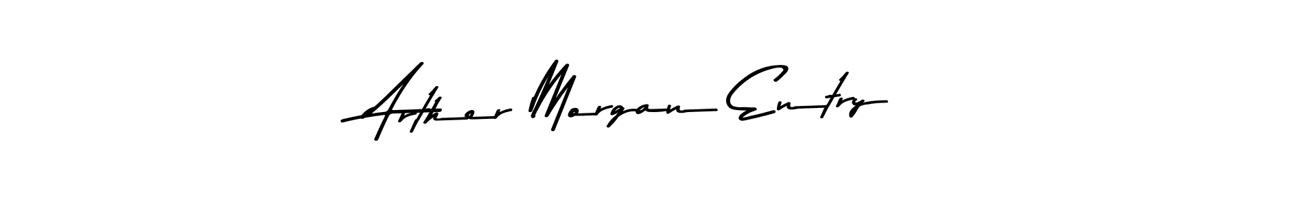 Design your own signature with our free online signature maker. With this signature software, you can create a handwritten (Asem Kandis PERSONAL USE) signature for name Arther Morgan Entry. Arther Morgan Entry signature style 9 images and pictures png