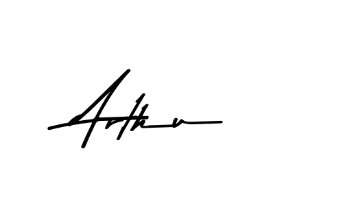 Use a signature maker to create a handwritten signature online. With this signature software, you can design (Asem Kandis PERSONAL USE) your own signature for name Arthu. Arthu signature style 9 images and pictures png
