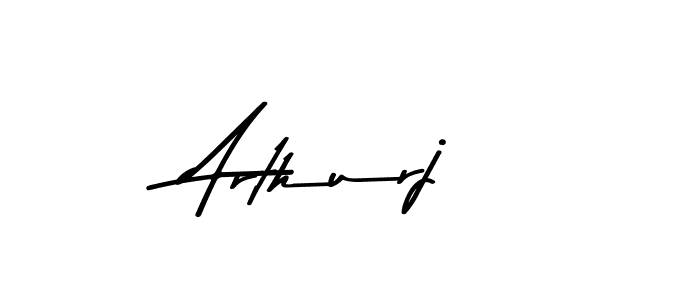 How to make Arthurj name signature. Use Asem Kandis PERSONAL USE style for creating short signs online. This is the latest handwritten sign. Arthurj signature style 9 images and pictures png