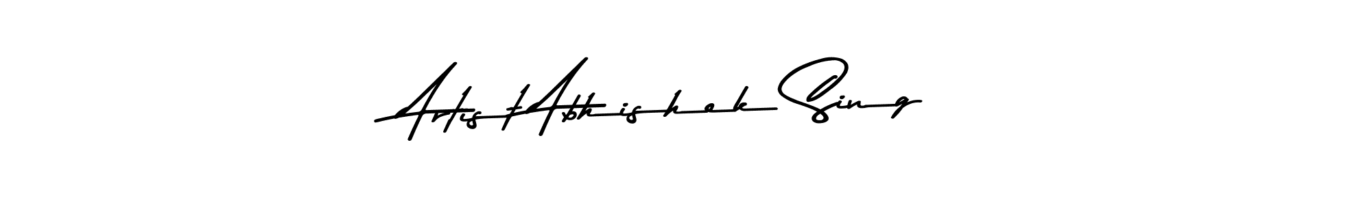 Make a beautiful signature design for name Artist Abhishek Sing. With this signature (Asem Kandis PERSONAL USE) style, you can create a handwritten signature for free. Artist Abhishek Sing signature style 9 images and pictures png