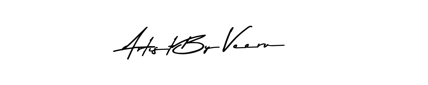 How to make Artist By Veeru name signature. Use Asem Kandis PERSONAL USE style for creating short signs online. This is the latest handwritten sign. Artist By Veeru signature style 9 images and pictures png