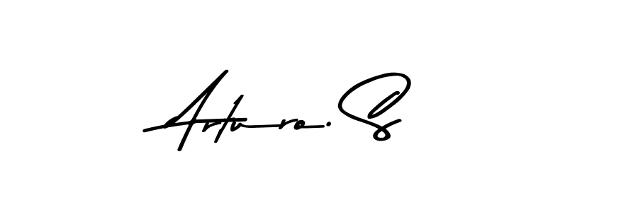 Make a beautiful signature design for name Arturo. S. With this signature (Asem Kandis PERSONAL USE) style, you can create a handwritten signature for free. Arturo. S signature style 9 images and pictures png