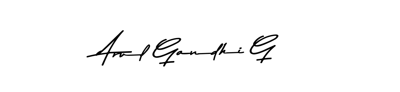 Design your own signature with our free online signature maker. With this signature software, you can create a handwritten (Asem Kandis PERSONAL USE) signature for name Arul Gandhi G. Arul Gandhi G signature style 9 images and pictures png