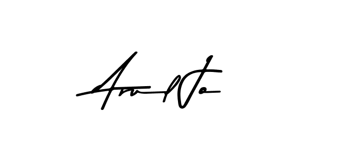 Use a signature maker to create a handwritten signature online. With this signature software, you can design (Asem Kandis PERSONAL USE) your own signature for name Arul Jo. Arul Jo signature style 9 images and pictures png