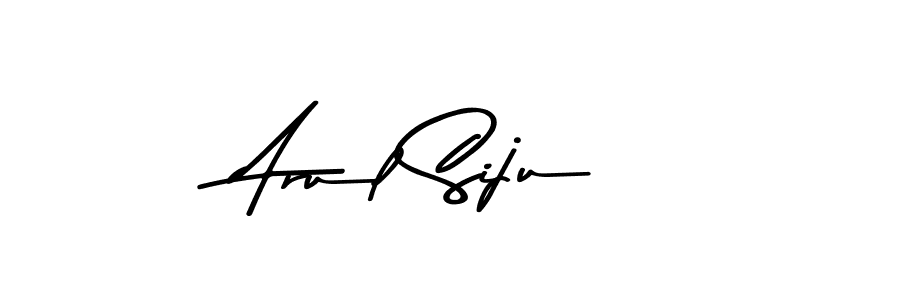 The best way (Asem Kandis PERSONAL USE) to make a short signature is to pick only two or three words in your name. The name Arul Siju include a total of six letters. For converting this name. Arul Siju signature style 9 images and pictures png