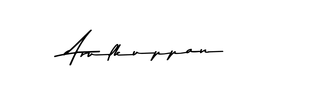 How to make Arulkuppan name signature. Use Asem Kandis PERSONAL USE style for creating short signs online. This is the latest handwritten sign. Arulkuppan signature style 9 images and pictures png