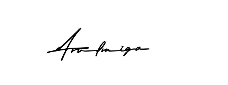 How to make Arulmiga name signature. Use Asem Kandis PERSONAL USE style for creating short signs online. This is the latest handwritten sign. Arulmiga signature style 9 images and pictures png