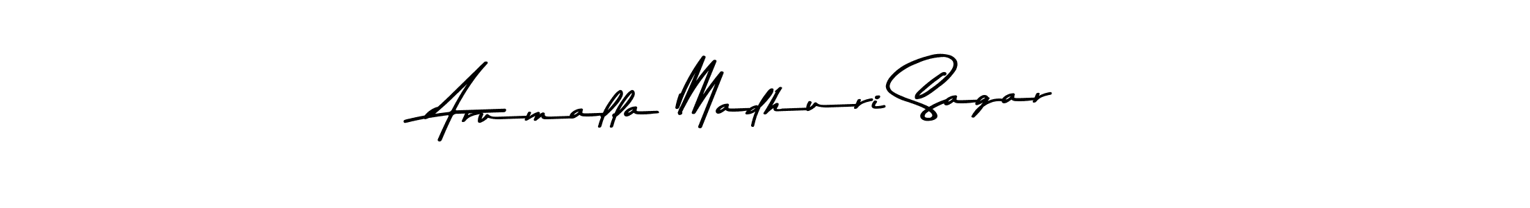 Here are the top 10 professional signature styles for the name Arumalla Madhuri Sagar. These are the best autograph styles you can use for your name. Arumalla Madhuri Sagar signature style 9 images and pictures png