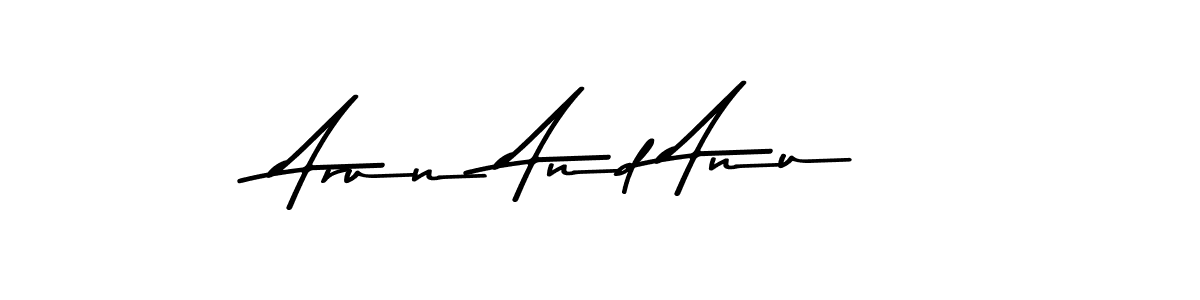 You should practise on your own different ways (Asem Kandis PERSONAL USE) to write your name (Arun And Anu) in signature. don't let someone else do it for you. Arun And Anu signature style 9 images and pictures png