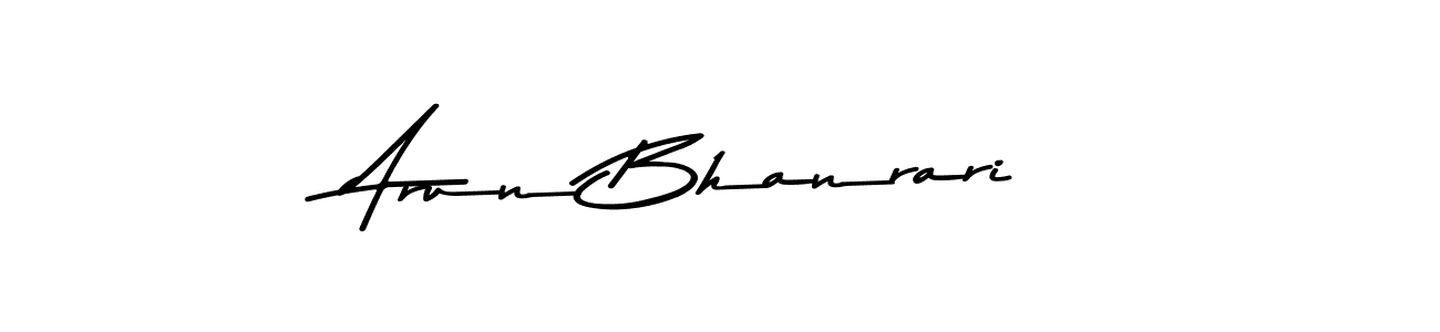 Arun Bhanrari stylish signature style. Best Handwritten Sign (Asem Kandis PERSONAL USE) for my name. Handwritten Signature Collection Ideas for my name Arun Bhanrari. Arun Bhanrari signature style 9 images and pictures png