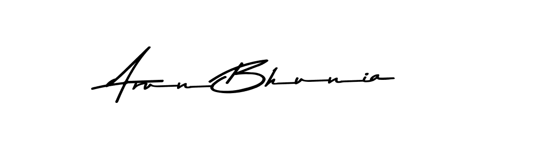 Create a beautiful signature design for name Arun Bhunia. With this signature (Asem Kandis PERSONAL USE) fonts, you can make a handwritten signature for free. Arun Bhunia signature style 9 images and pictures png