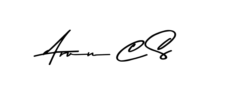 Make a beautiful signature design for name Arun C S. With this signature (Asem Kandis PERSONAL USE) style, you can create a handwritten signature for free. Arun C S signature style 9 images and pictures png