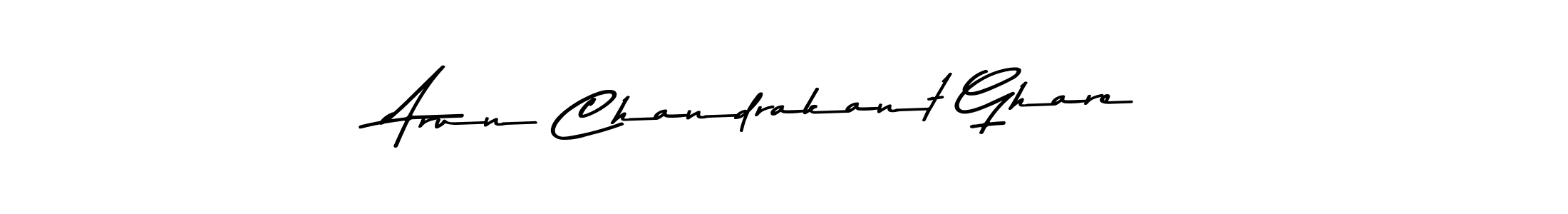 How to make Arun Chandrakant Ghare name signature. Use Asem Kandis PERSONAL USE style for creating short signs online. This is the latest handwritten sign. Arun Chandrakant Ghare signature style 9 images and pictures png