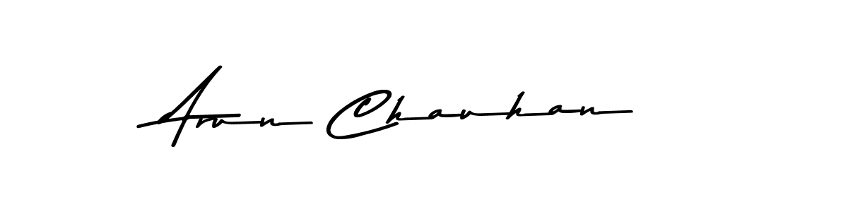 Create a beautiful signature design for name Arun Chauhan. With this signature (Asem Kandis PERSONAL USE) fonts, you can make a handwritten signature for free. Arun Chauhan signature style 9 images and pictures png