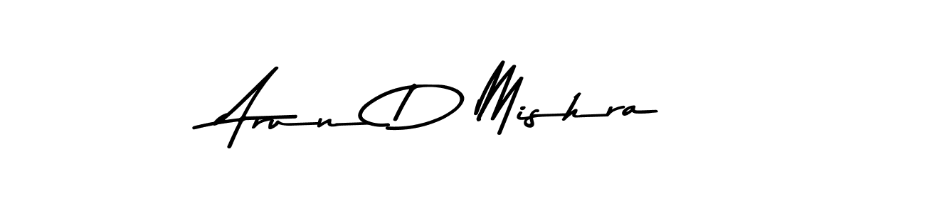 Design your own signature with our free online signature maker. With this signature software, you can create a handwritten (Asem Kandis PERSONAL USE) signature for name Arun D Mishra. Arun D Mishra signature style 9 images and pictures png