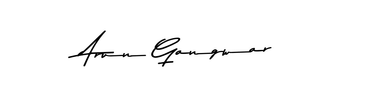 Make a beautiful signature design for name Arun Gangwar. With this signature (Asem Kandis PERSONAL USE) style, you can create a handwritten signature for free. Arun Gangwar signature style 9 images and pictures png