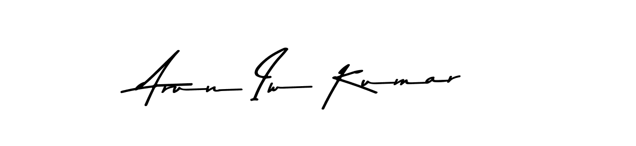 Make a beautiful signature design for name Arun Iw Kumar. With this signature (Asem Kandis PERSONAL USE) style, you can create a handwritten signature for free. Arun Iw Kumar signature style 9 images and pictures png