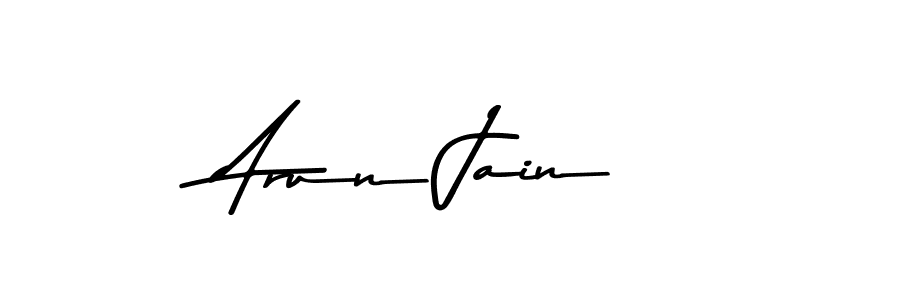 Make a beautiful signature design for name Arun Jain. With this signature (Asem Kandis PERSONAL USE) style, you can create a handwritten signature for free. Arun Jain signature style 9 images and pictures png