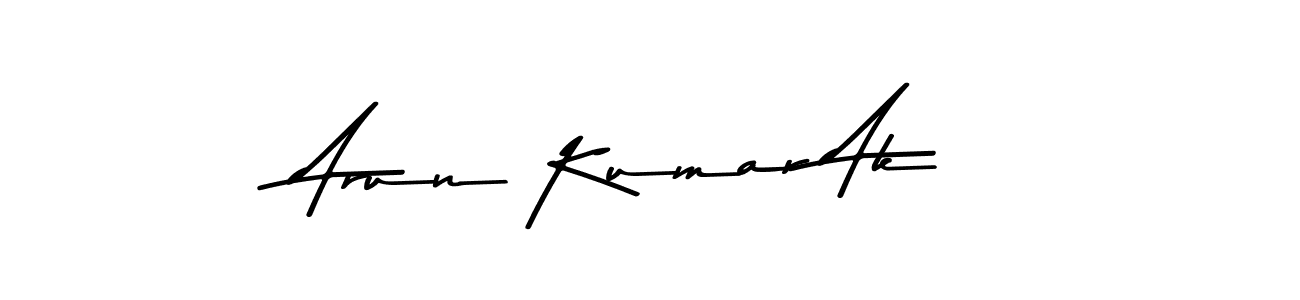 Arun Kumar Ak stylish signature style. Best Handwritten Sign (Asem Kandis PERSONAL USE) for my name. Handwritten Signature Collection Ideas for my name Arun Kumar Ak. Arun Kumar Ak signature style 9 images and pictures png