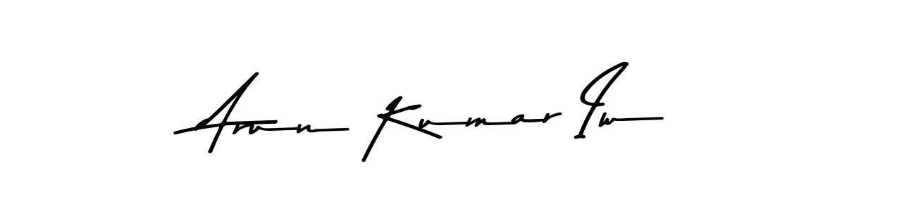 Create a beautiful signature design for name Arun Kumar Iw. With this signature (Asem Kandis PERSONAL USE) fonts, you can make a handwritten signature for free. Arun Kumar Iw signature style 9 images and pictures png