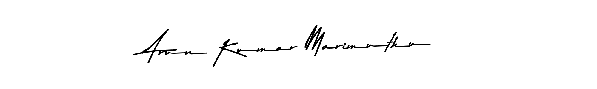 Make a beautiful signature design for name Arun Kumar Marimuthu. With this signature (Asem Kandis PERSONAL USE) style, you can create a handwritten signature for free. Arun Kumar Marimuthu signature style 9 images and pictures png