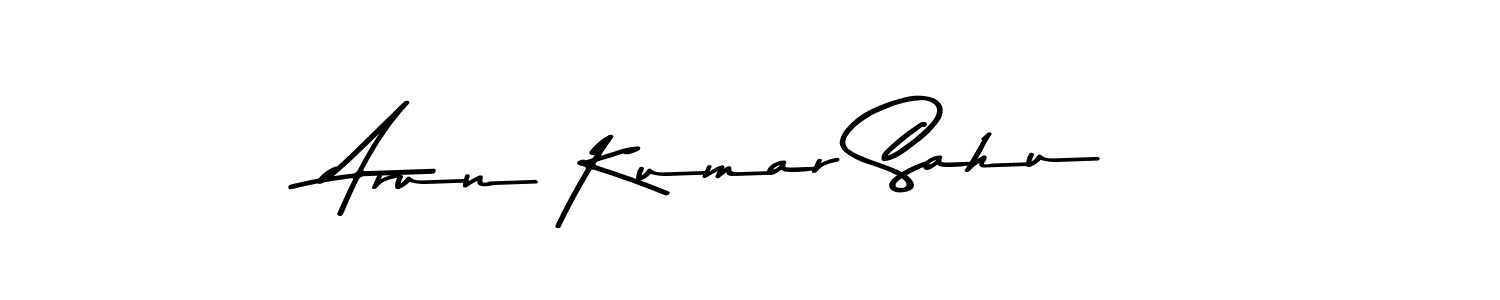 How to make Arun Kumar Sahu name signature. Use Asem Kandis PERSONAL USE style for creating short signs online. This is the latest handwritten sign. Arun Kumar Sahu signature style 9 images and pictures png