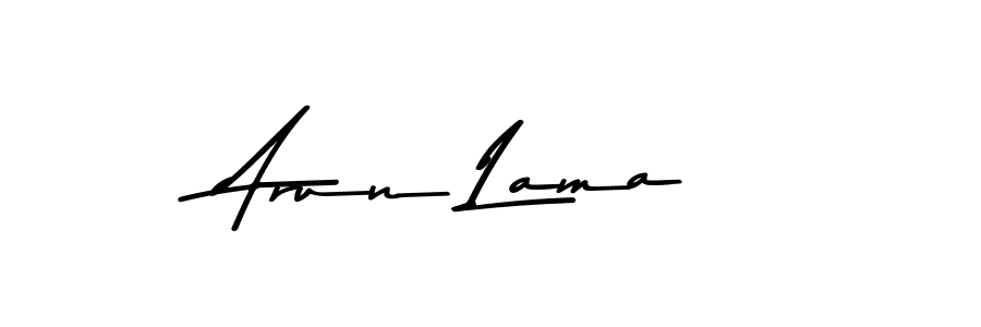 Design your own signature with our free online signature maker. With this signature software, you can create a handwritten (Asem Kandis PERSONAL USE) signature for name Arun Lama. Arun Lama signature style 9 images and pictures png