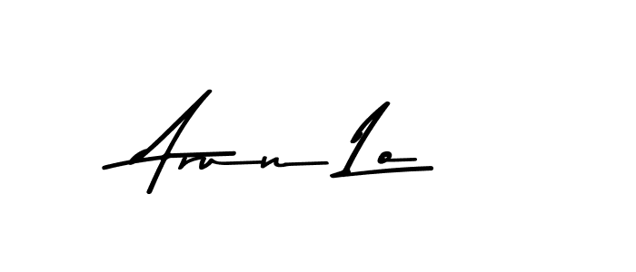 Arun Lo stylish signature style. Best Handwritten Sign (Asem Kandis PERSONAL USE) for my name. Handwritten Signature Collection Ideas for my name Arun Lo. Arun Lo signature style 9 images and pictures png