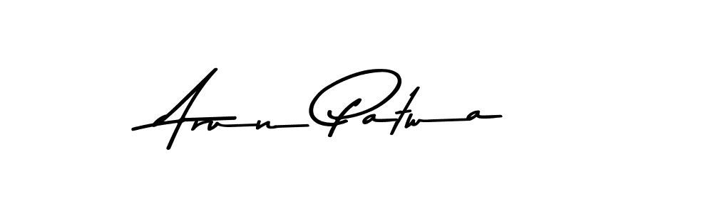Similarly Asem Kandis PERSONAL USE is the best handwritten signature design. Signature creator online .You can use it as an online autograph creator for name Arun Patwa. Arun Patwa signature style 9 images and pictures png
