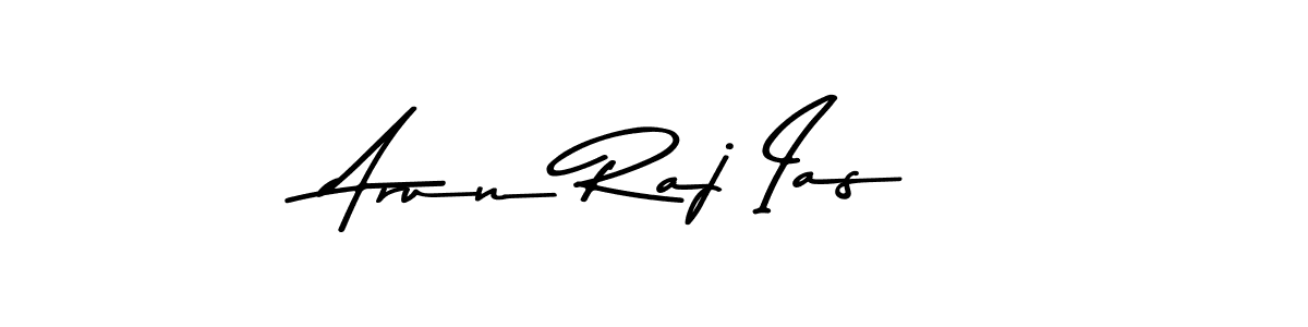 Create a beautiful signature design for name Arun Raj Ias. With this signature (Asem Kandis PERSONAL USE) fonts, you can make a handwritten signature for free. Arun Raj Ias signature style 9 images and pictures png