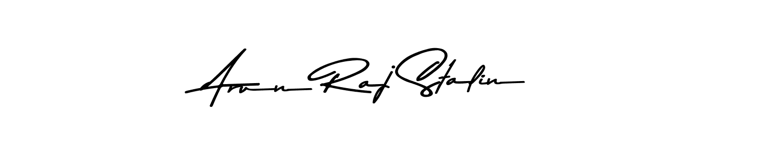 Create a beautiful signature design for name Arun Raj Stalin. With this signature (Asem Kandis PERSONAL USE) fonts, you can make a handwritten signature for free. Arun Raj Stalin signature style 9 images and pictures png