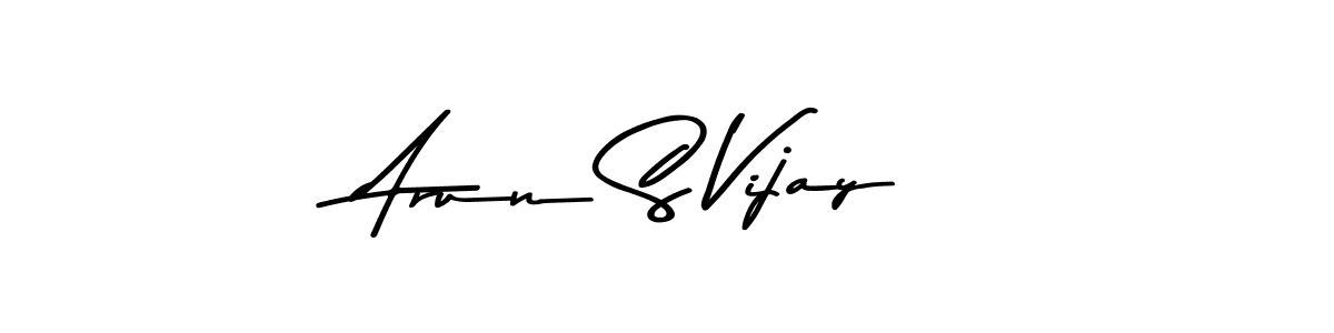 Create a beautiful signature design for name Arun S Vijay. With this signature (Asem Kandis PERSONAL USE) fonts, you can make a handwritten signature for free. Arun S Vijay signature style 9 images and pictures png