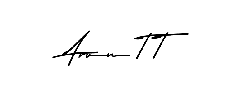This is the best signature style for the Arun T T name. Also you like these signature font (Asem Kandis PERSONAL USE). Mix name signature. Arun T T signature style 9 images and pictures png
