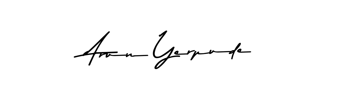 It looks lik you need a new signature style for name Arun Yerpude. Design unique handwritten (Asem Kandis PERSONAL USE) signature with our free signature maker in just a few clicks. Arun Yerpude signature style 9 images and pictures png