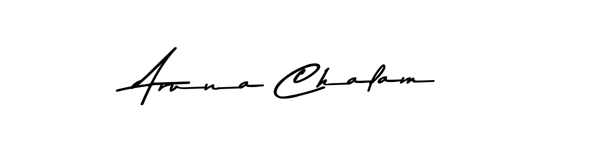 Similarly Asem Kandis PERSONAL USE is the best handwritten signature design. Signature creator online .You can use it as an online autograph creator for name Aruna Chalam. Aruna Chalam signature style 9 images and pictures png