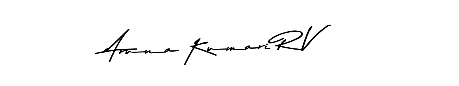 How to make Aruna Kumari R V signature? Asem Kandis PERSONAL USE is a professional autograph style. Create handwritten signature for Aruna Kumari R V name. Aruna Kumari R V signature style 9 images and pictures png