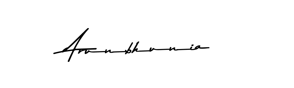 Make a beautiful signature design for name Arunbhunia. With this signature (Asem Kandis PERSONAL USE) style, you can create a handwritten signature for free. Arunbhunia signature style 9 images and pictures png