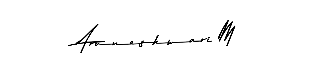 Aruneshwari M stylish signature style. Best Handwritten Sign (Asem Kandis PERSONAL USE) for my name. Handwritten Signature Collection Ideas for my name Aruneshwari M. Aruneshwari M signature style 9 images and pictures png