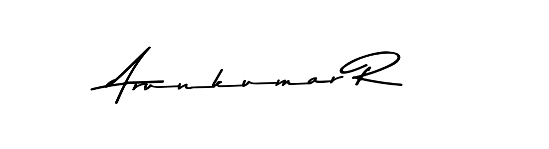 Asem Kandis PERSONAL USE is a professional signature style that is perfect for those who want to add a touch of class to their signature. It is also a great choice for those who want to make their signature more unique. Get Arunkumar R name to fancy signature for free. Arunkumar R signature style 9 images and pictures png