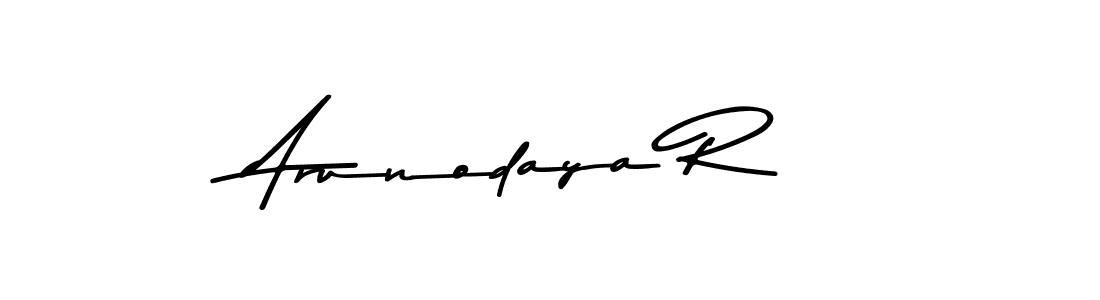 Here are the top 10 professional signature styles for the name Arunodaya R. These are the best autograph styles you can use for your name. Arunodaya R signature style 9 images and pictures png