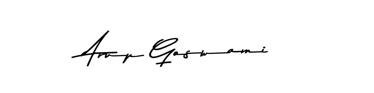 How to make Arup Goswami name signature. Use Asem Kandis PERSONAL USE style for creating short signs online. This is the latest handwritten sign. Arup Goswami signature style 9 images and pictures png