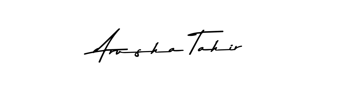if you are searching for the best signature style for your name Arusha Tahir. so please give up your signature search. here we have designed multiple signature styles  using Asem Kandis PERSONAL USE. Arusha Tahir signature style 9 images and pictures png